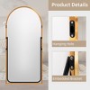 Dovelina Modern Arch Aluminium Alloy Frame Full Length Mirror Large Wall Mirror - 4 of 4