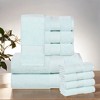 Luxury Cotton Heavyweight Solid Plush Towel Set by Blue Nile Mills - 2 of 4