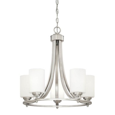 Millennium Lighting Bristo 5 - Light Chandelier in  Satin Nickel