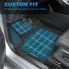 TruAIR All-Weather Floor Mats for 2023-2025 Chevy Colorado Crew Cab - Custom Fit TPE Liners (1st/2nd Row Set, Black, 1-Pack) - 2 of 4