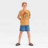 Boys' Short Sleeve Monster Truck Graphic T-Shirt - Cat & Jack™ Tan - 4 of 4