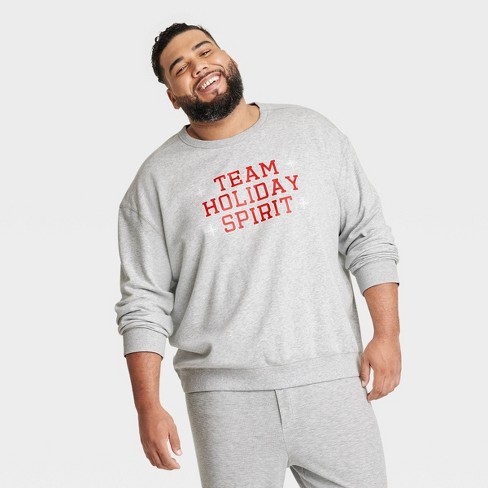 Men s Big Tall Team Holiday Spirit Matching Family Sweatshirt