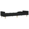 vidaXL Sofa Bed Black Polyester fabric with wooden frame and foam filling - 4 of 4