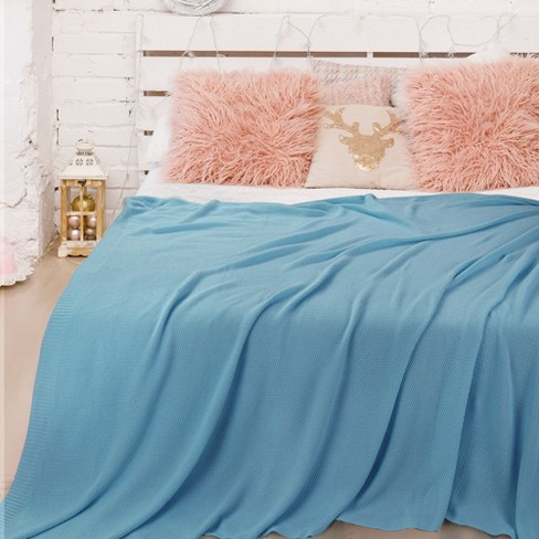 Teal colored blankets hot sale