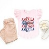 The Juniper Shop America Wave Stacked Coquette Flutter Sleeve Tee - 3 of 4