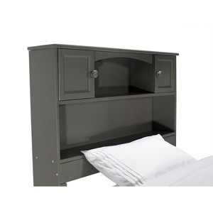 Twin Platform Bed with Trundle - Modern Grey Bed Frame, Space Saving Design, Easy Assembly - 1 of 1