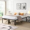 Kumasinova Heavy-Duty Metal Bed Frame with Slats,Modern Minimalist Platform Bed with 1000lbs Capacity,Sturdy Mattress Foundation,Black - 2 of 4