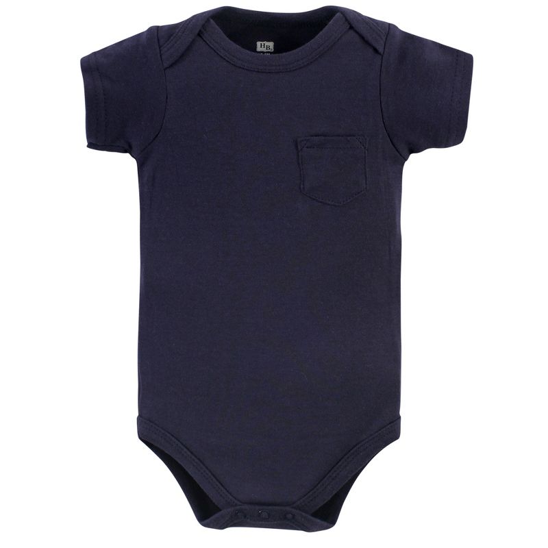 Hudson Baby Infant Boy Cotton Bodysuits 5pk, Homeslice, 4 of 8
