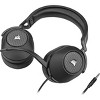 Corsair HS65 SURROUND Wired Gaming Headset - Carbon - Mini-phone (3.5mm) - Wired - 32 Ohm - 20 Hz to 20 kHz - On-ear - Binaural - 0.07" Cable - 3 of 4