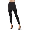 Memoi Grinza Capri Workout Skirted Leggings  Black S-M - 2 of 4