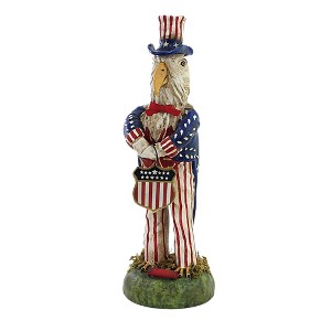 Charles Mcclenning 11.0 Inch Earl The Eagle Patriotic Flag Red White Blue Figurines - 1 of 3