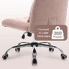 VYNXARIA Armless Fabric Office Desk Chair - Stylish Criss-Cross Design with Lumbar Support - 3 of 4