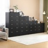 KTMBDW Fluted 4 Drawers Dresser, Modern Chest of Drawers, Bedside Cabinet, Wood Drawer Organizer for Bedroom, Living Room, Hallway, Entryway - 3 of 4