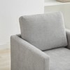 30.7" Chenille Square Swivel Chair with Removable Cushion - 4 of 4