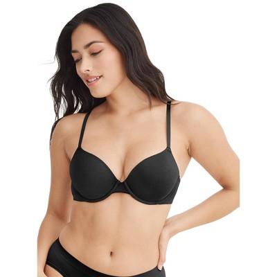 Smart & Sexy Sheer Mesh Demi Underwire Bra Black Hue W/ Ballet Fever  (smooth Lace) 36c : Target