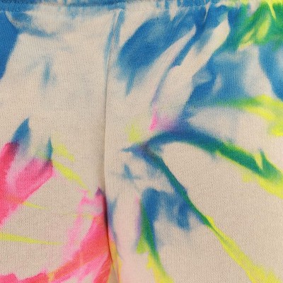 tie dye neon bright rainbow