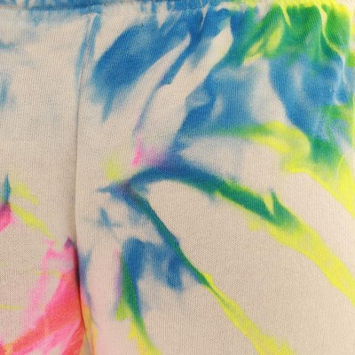tie dye neon bright rainbow