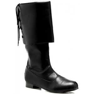 Sparrow Black  Pirate Mens Costume Boots - 1 of 1