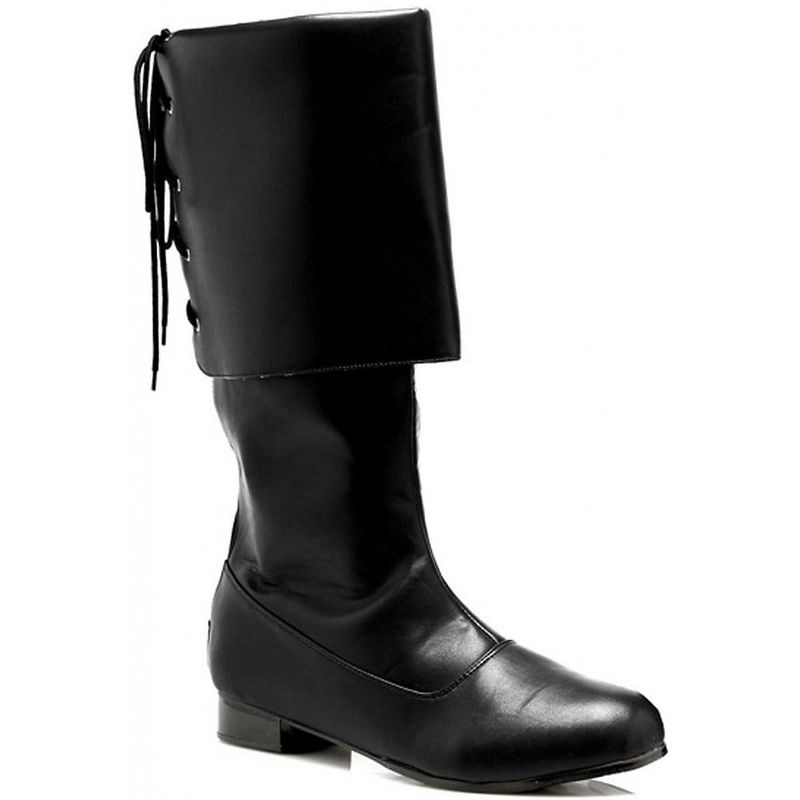 Sparrow Black  Pirate Mens Costume Boots, 1 of 2