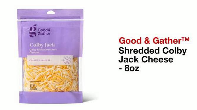 Shredded Colby Jack Cheese - 8oz - Good & Gather&#8482;, 2 of 5, play video