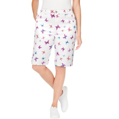 Woman Within Women's Plus Size Adjustable Waist Chino Short