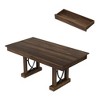 Farmhouse Wood Dining Table, Large Kitchen Table with Sturdy Legs, Long Dining Table, Rectangle Dinner Table for Dining Room and Living Room - 2 of 2