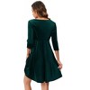 aternity Dress Women's Velvet Retro V-Neck A-Line Sexy Photoshoot Dress - 4 of 4