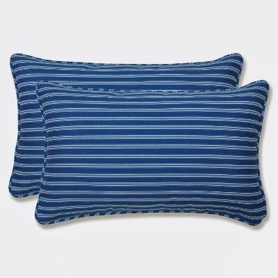 Nautica Blue Rectangular Pillow by Pinky Wittingslow