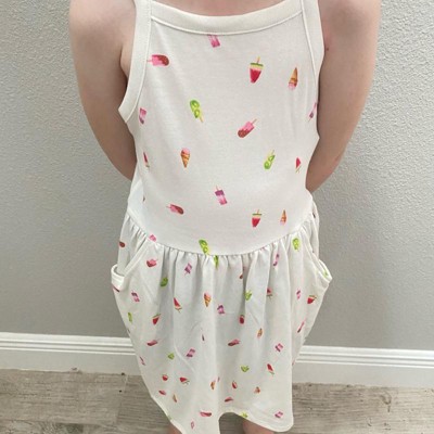 target skater dress NWT Target Skater Long sleeve Peach Rainbow Print Dress Size Medium 7/8