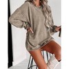 Women's Ribbed Pullover Sweatshirt - YOUMI - 3 of 3