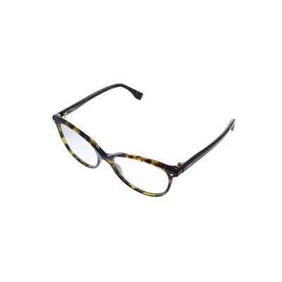 Fendi  086 Womens Cat-Eye Eyeglasses Havana 53mm