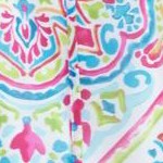 pink burst scarf print