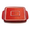 Crock Pot Artisan 5.6 Quart Stoneware Bake Pan in Red - 3 of 4