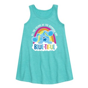 - Blue's Clues & You! - All The Colors Of The Rainbow Are Beautiful Graphic Sleeveless Aline Dress - 1 of 3