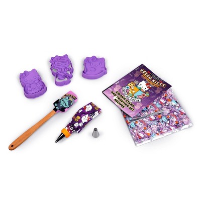 Handstand Kitchen Sanrio Hello Kitty Halloween 50-Piece Cookie Stamp and Frosting Set