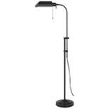 46" x 57" Adjustable Height Metal Pharmacy Floor Lamp Dark Bronze - Cal Lighting