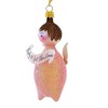 Italian Ornaments 4.5 Inch Baby's First Christmas Pink Pillow Puff Angel Italian Ornament Keepsake Tree Ornaments - 4 of 4