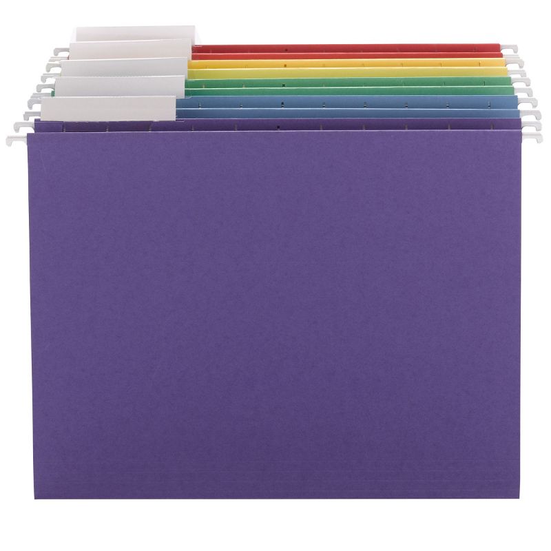 Smead Hanging File Folder with Tab, 1/3-Cut Adjustable Tab, Letter Size, 25 per Box, 4 of 7