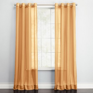 BrylaneHome BH Studio Sheer Voile Grommet Panel - 1 of 4