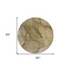 Brown Beige And Taupe Abstract Washable Indoor Outdoor Area Rug - 3 of 4