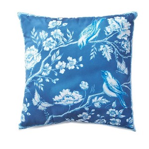 The Lakeside Collection Chinoiserie Accent Pillow - Paisley Decorative Throw Pillow - Floral Bloom - 1 of 2