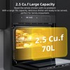 Wall Oven- 24 Inch 2.5Cu. ft Convection Electric Oven with Multiple Cooking Functions, Touch Control, Safety Lock, 3D Heating, Stainless Steel - 2 of 4