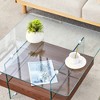 KIGFTSOD Modern Two-Tier Coffee Table - An Elegant Combination of Clear Glass Top, Side Table, Display Stand - 2 of 4