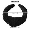 Unique Bargains Women's Velvet Wide Knotted headband for headband Hair Hoop Hair Accessories 1 Pc - 4 of 4