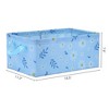 Unique Bargains Collapsible Floral Print Storage Bin with Handles for Shelves 1 Pc - 4 of 4