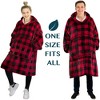 PAVILIA Wearable Blanket Sweatshirt Faux Shearling Lining, Soft Warm Reversible Hoodie, Giant Oversized Fleece Pullover With Pocket - 2 of 4