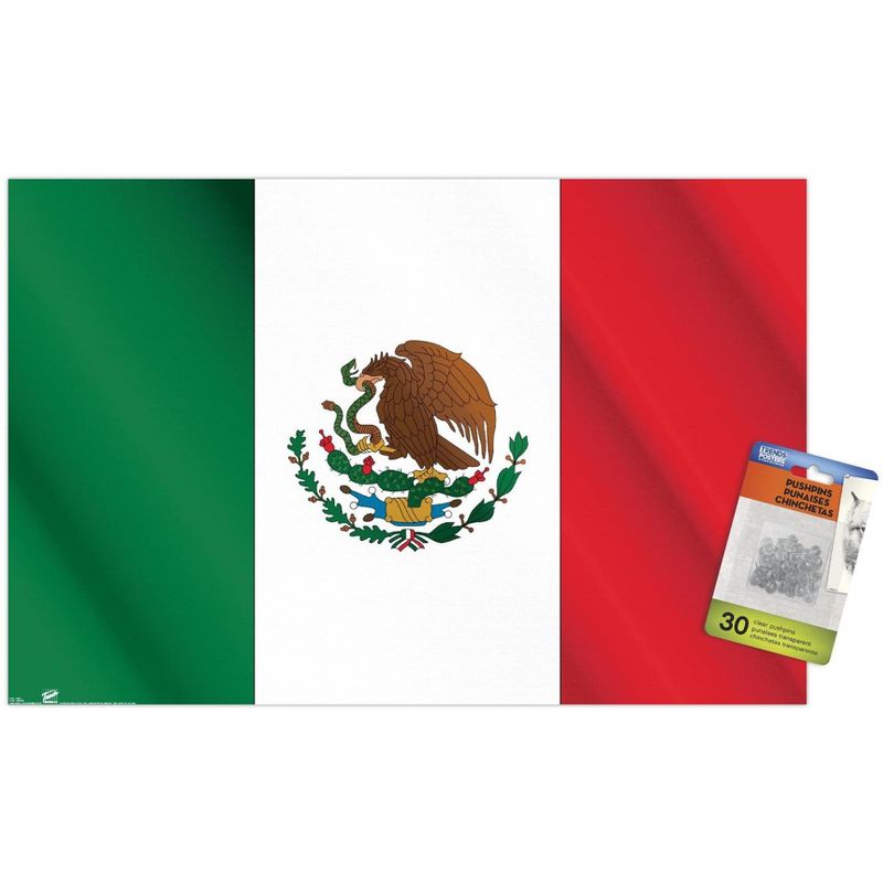 Trends International Flag of Mexico Unframed Wall Poster Prints, 1 of 7