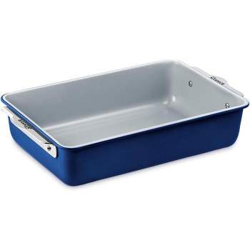 Bakken Swiss Roaster Pan - Aluminized Steel with Ceramic Non-Stick Coating, Heavy-Duty, Perfect Size for Various Baking