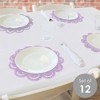 Big Dot of Happiness Purple Confetti Stars - Simple Party Round Table Decorations - Paper Chargers - Place Setting For 12 - 2 of 4