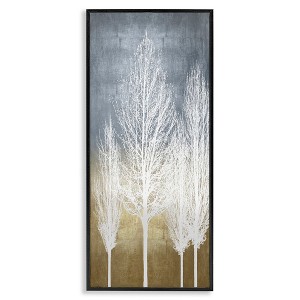 Stupell Industries Tall Tree Silhouettes Abstraction, 10" x 24" - 1 of 4